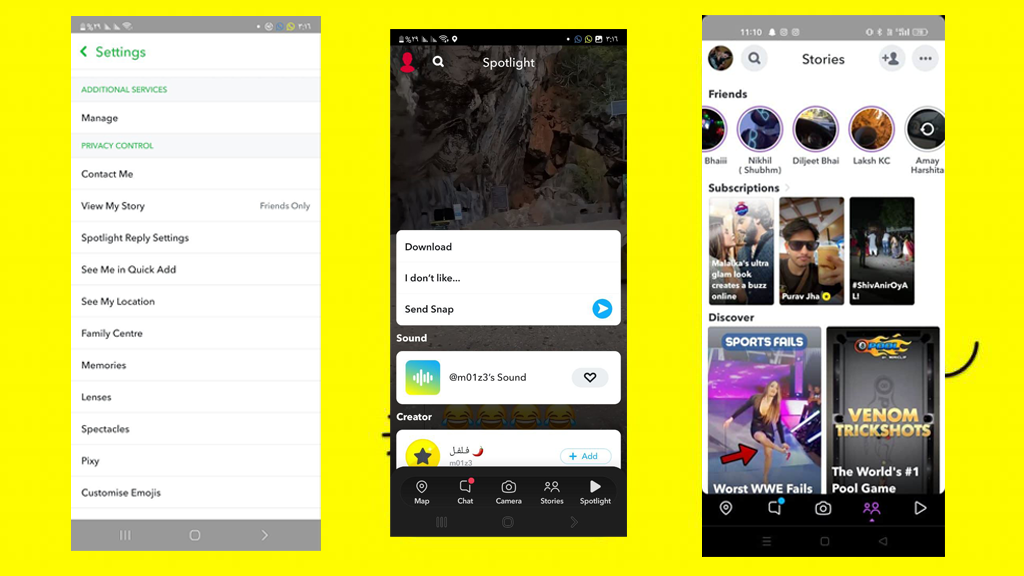 حفظ اللقطات وعرضها في الوقت الذي يناسبهم في تطبيق سناب بلس